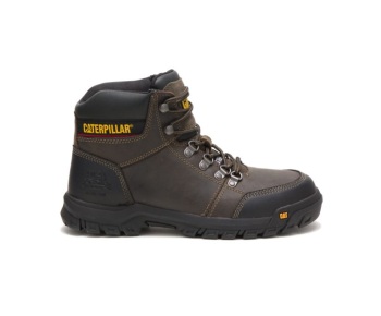 Caterpillar Kängor Sverige - Outline Steel Toe Arbetsskor Herr MörkGrå MCX-015689